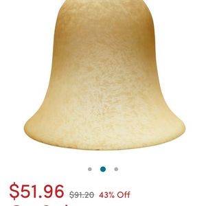 Glass bell pendant shades